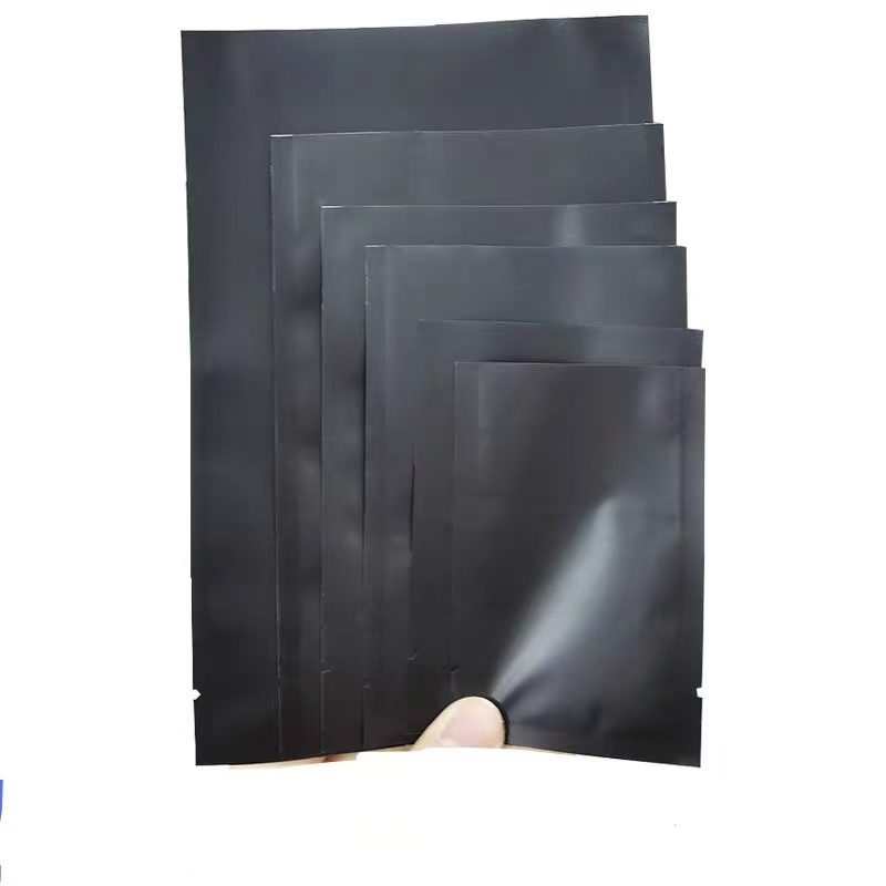 Food Storage For Long Term - 200pcs Matte Black Open Top Aluminum