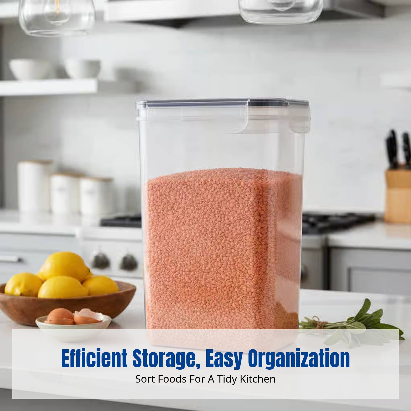 Food Storage Refrigerator - Airtight Food Storage Container Set, Large