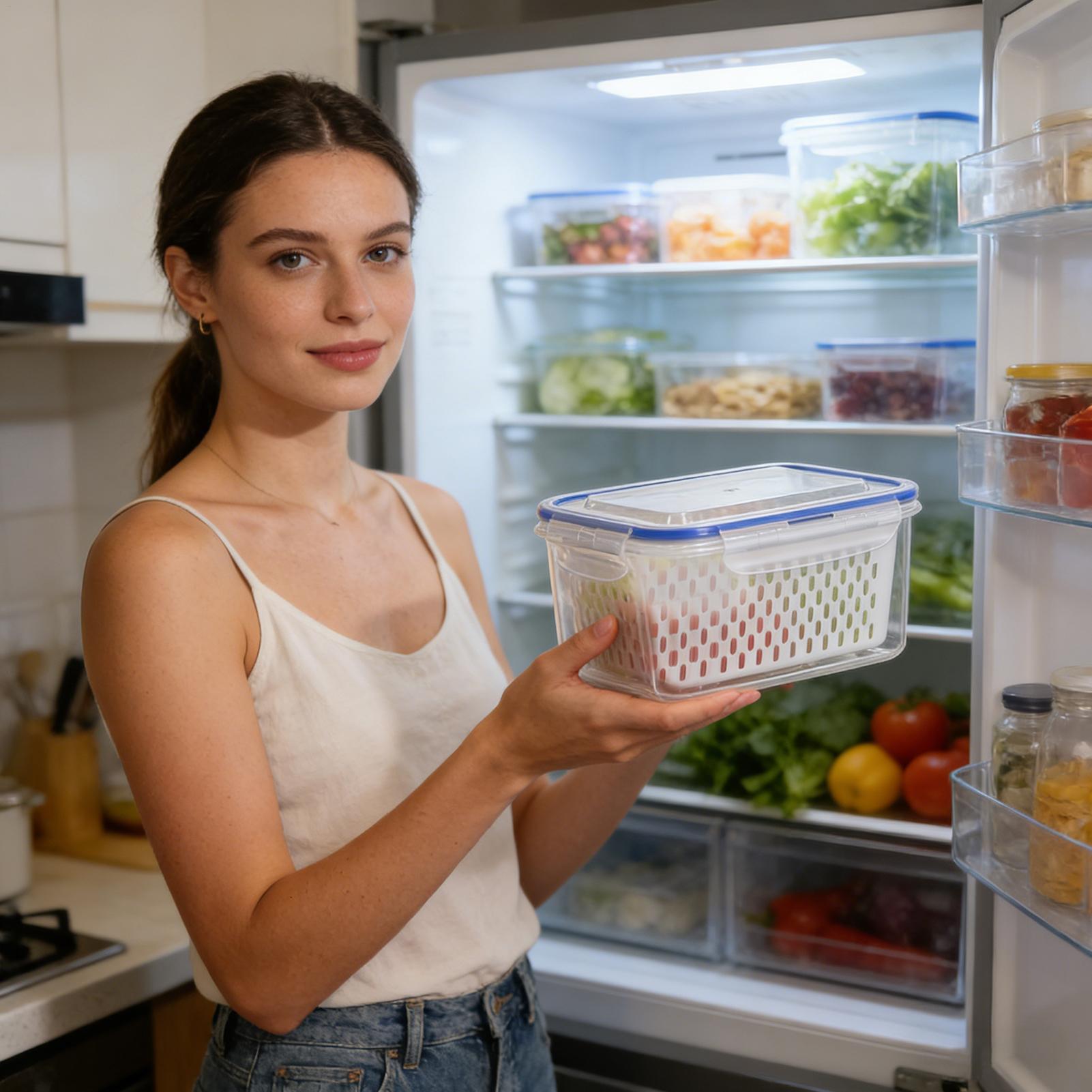 Food Storage Refrigerator - 4 In 1 Food Storage Container