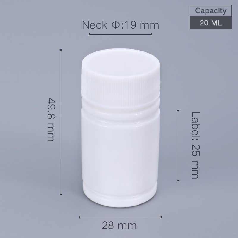 Food Storage Drums - 100PCS of 20ML small plastic bottle