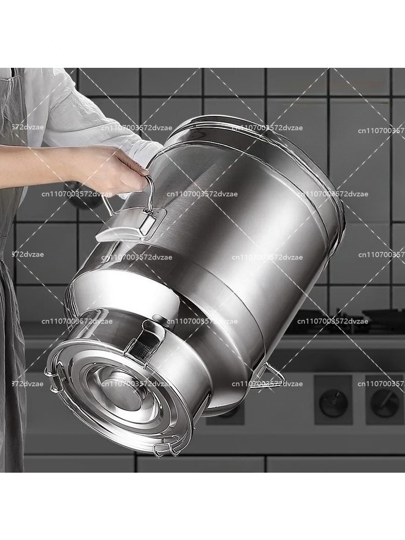Food Storage Drums - 304 Stainless Steel Sealed Milk Bucket