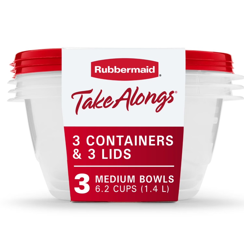 Food Storage With Lids - Large Round Food Storage Containers with