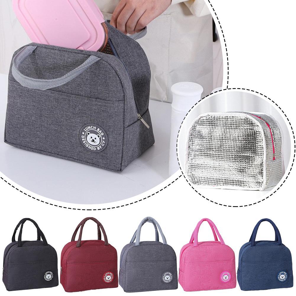 Food Storage Aluminum - Insulated Lunch Bag Portable Thermal Ice