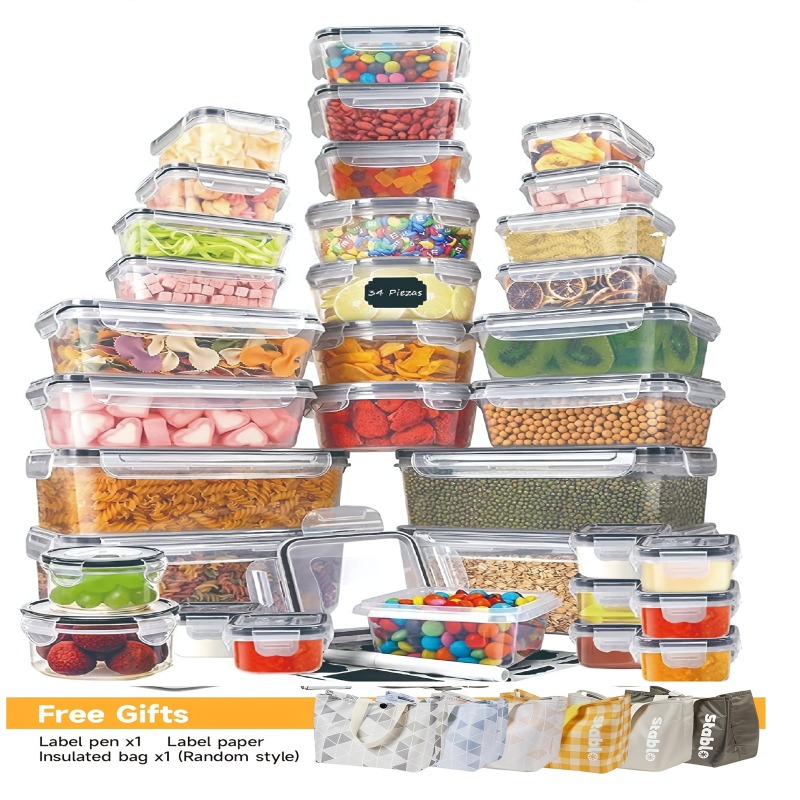 Food Storage Meals - 48PCS BPA-Free Food Storage Set –