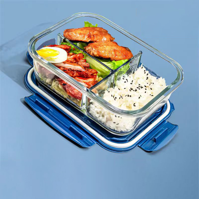 Food Storage Glass Box - New style Lunch Box Glass 1050ml