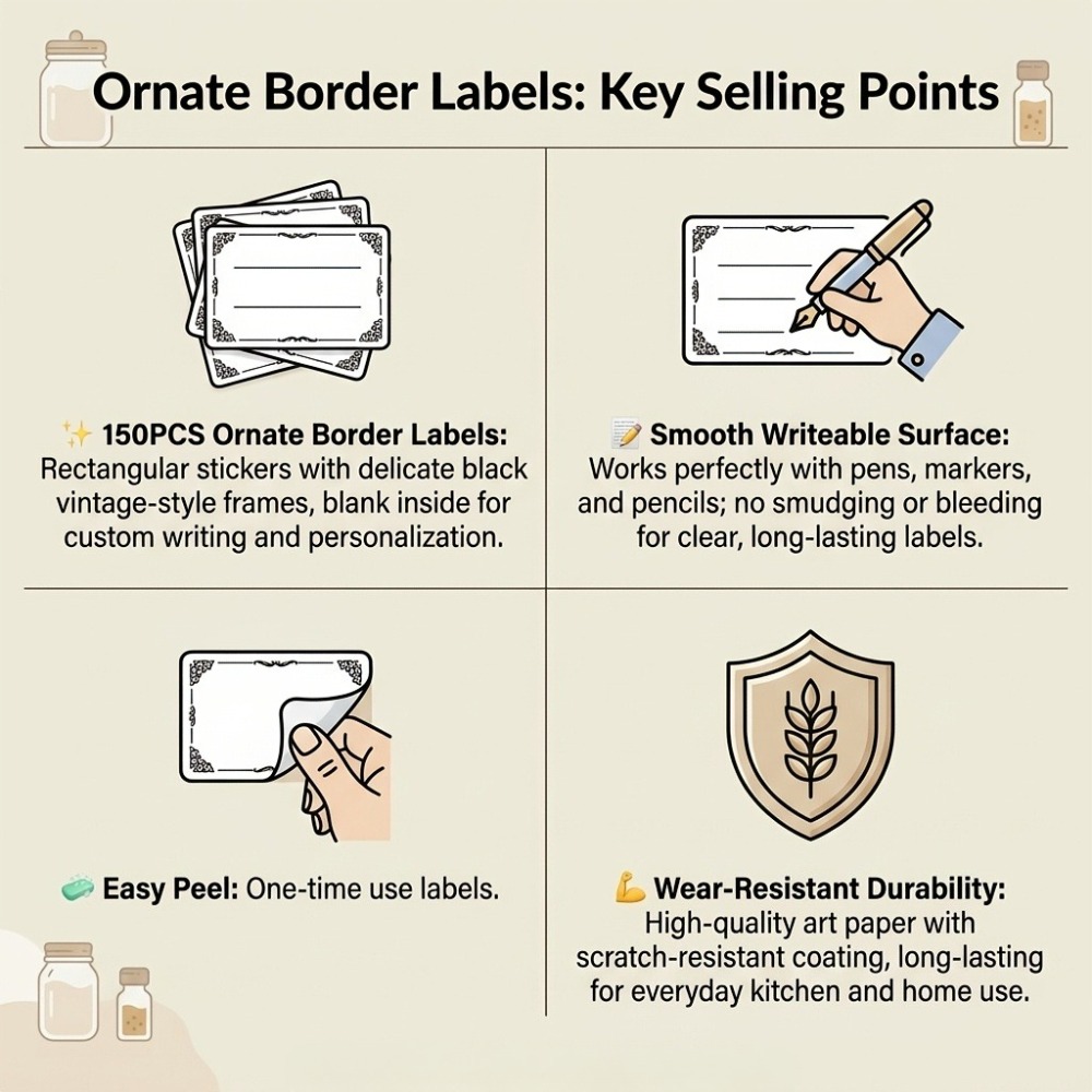 Writable Stickers Blank Rectan - Food Storage Jar Labels review and price