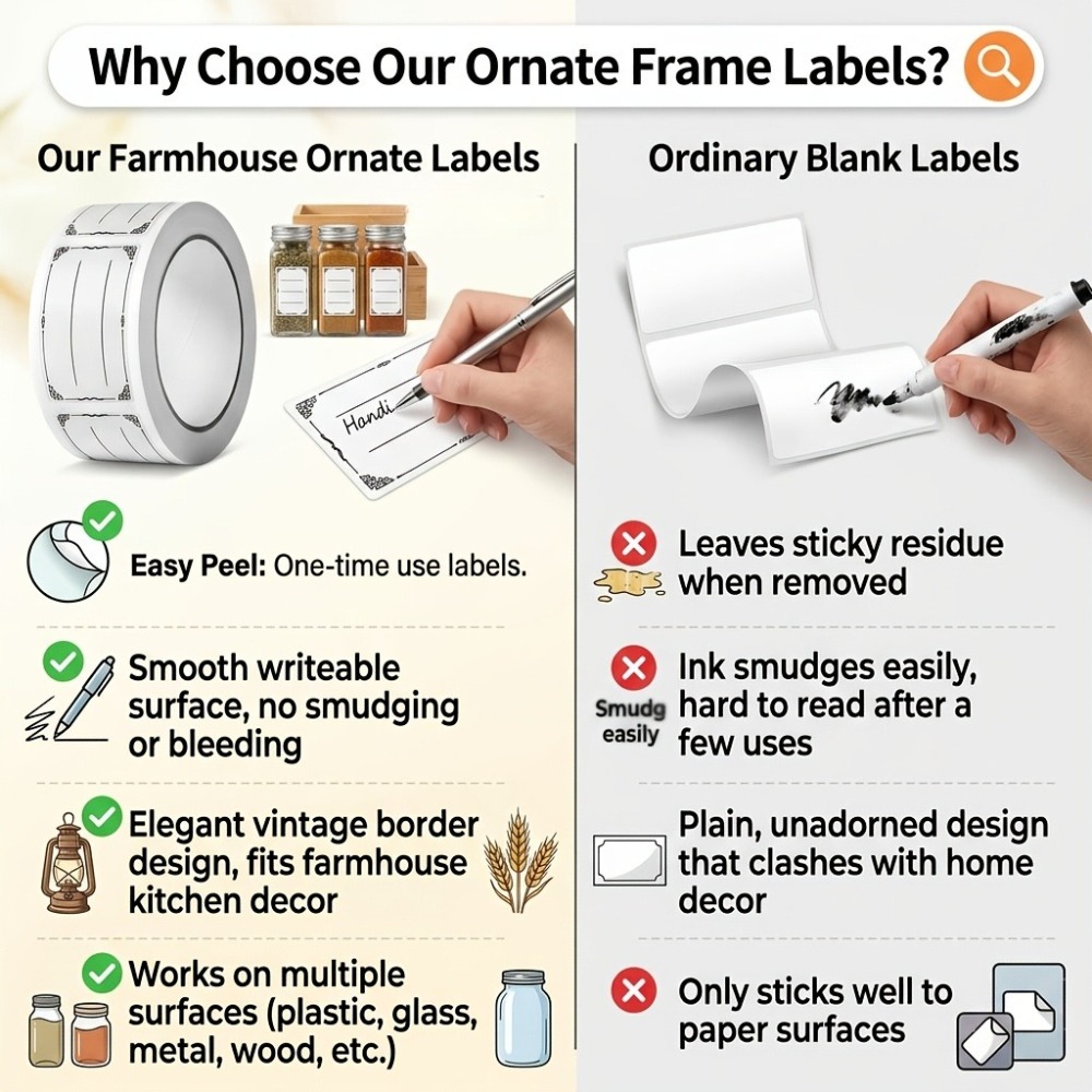 Writable Stickers Blank Rectan - Food Storage Jar Labels review and price