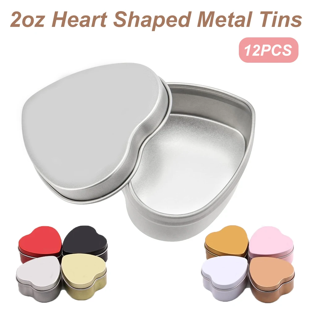 12PCS 2oz Heart Shaped Metal T - Food Storage Drums review and price