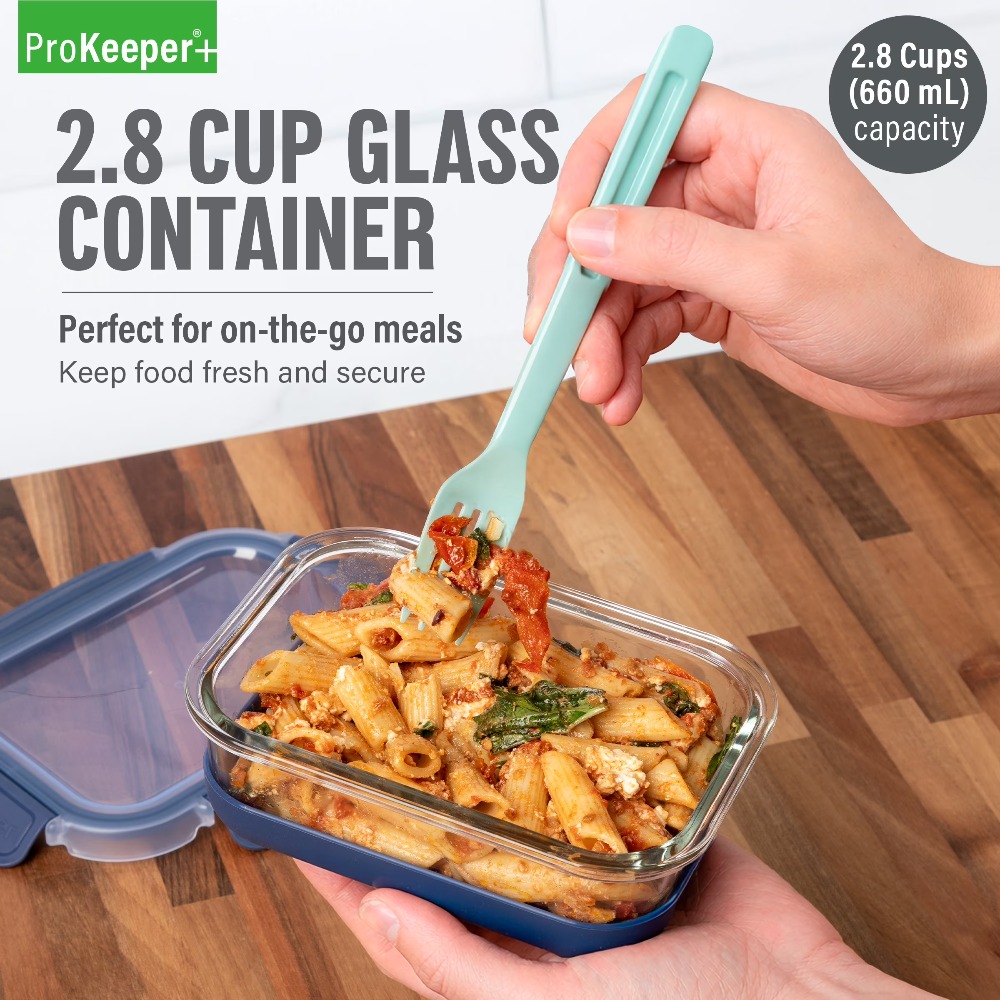 2.8 Cup Glass Food Storage Con - Food Storage Glass Box review and price