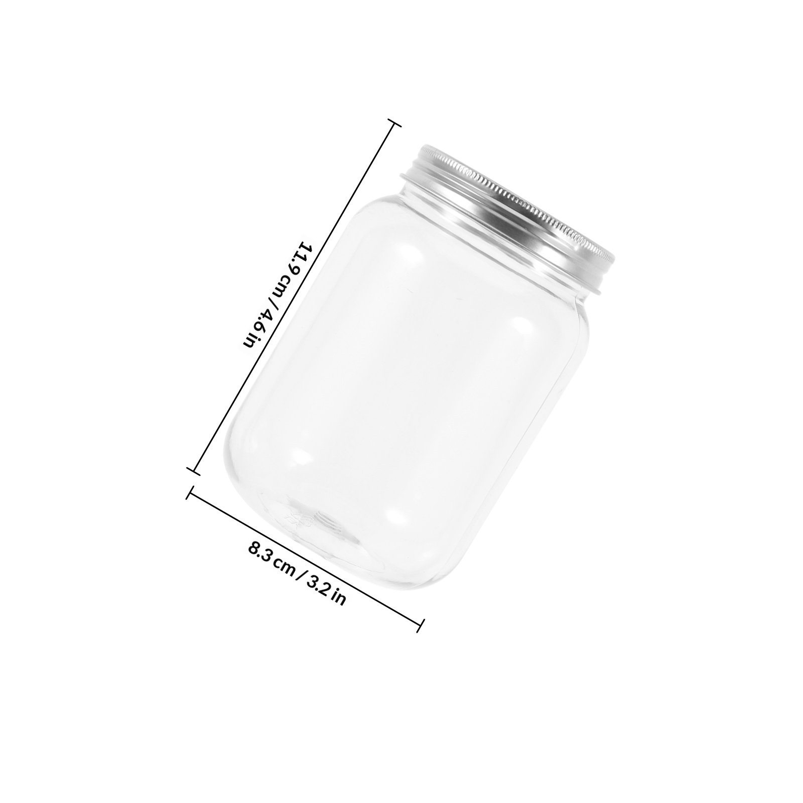 4Pcs Clear Plastic Jars with A - Food Storage With Lids review and price