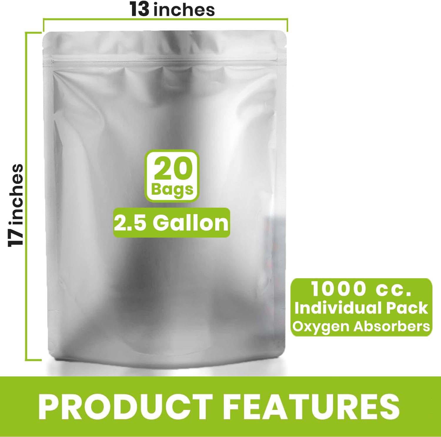 0.25 /1/2.5/ 5 Gallon Silver A - Food Storage For Long Term review and price
