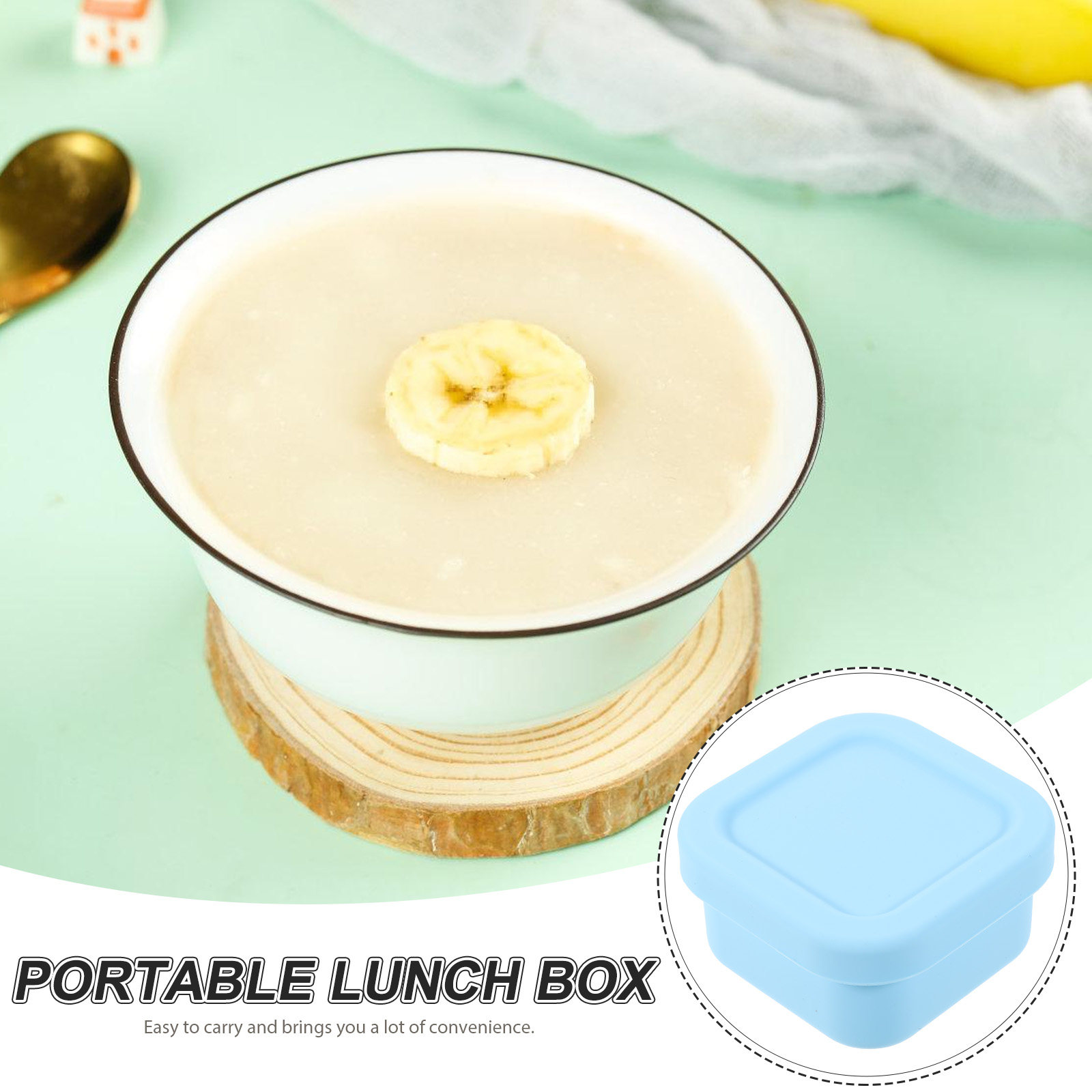 Silicone Food Box Bento Box Po - Food Storage Microwave Safe review and price