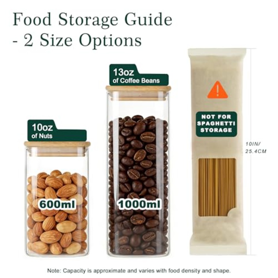 12-Pack Square Glass Storage J - Food Storage With Lids review and price