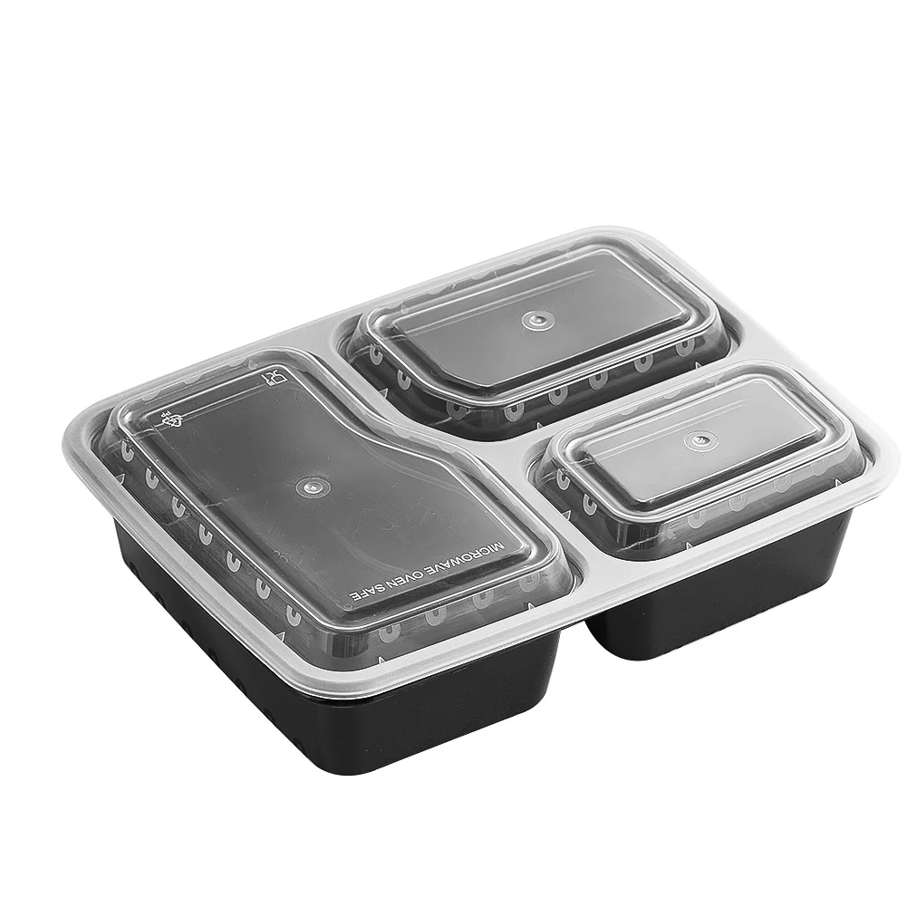 7 Pack 3 Compartment Meal Prep - Food Storage Microwave Safe review and price