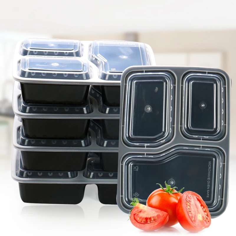 7 Pack 3 Compartment Meal Prep - Food Storage Microwave Safe review and price