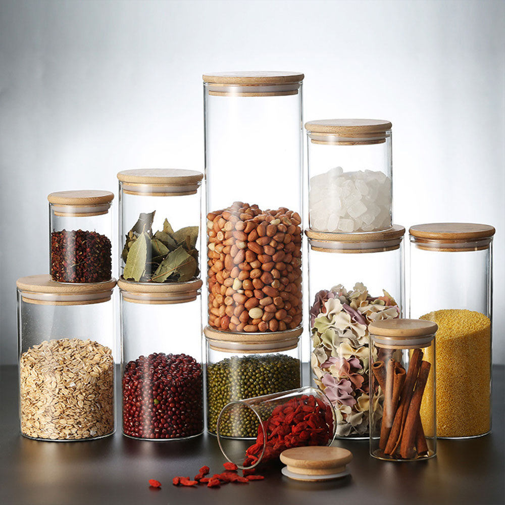 4/8pcs 250ml 500ml 1000ml Glas - Food Storage Drums review and price