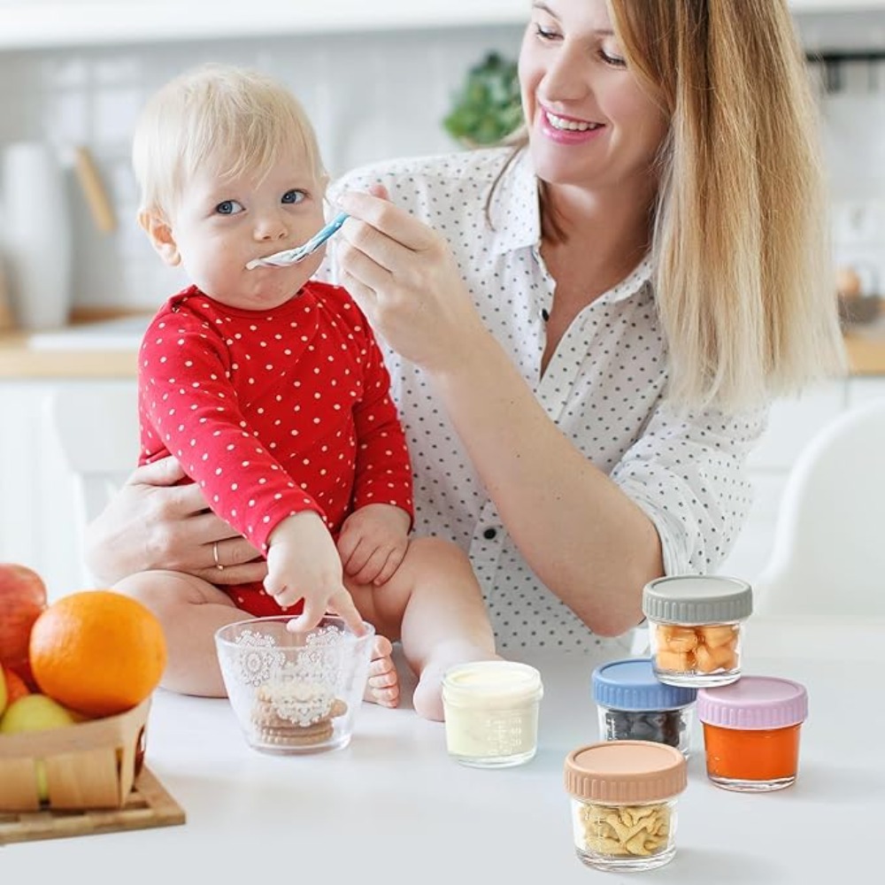 6pcs Mason Jar Glass Baby Food - Food Storage Glass Box review and price