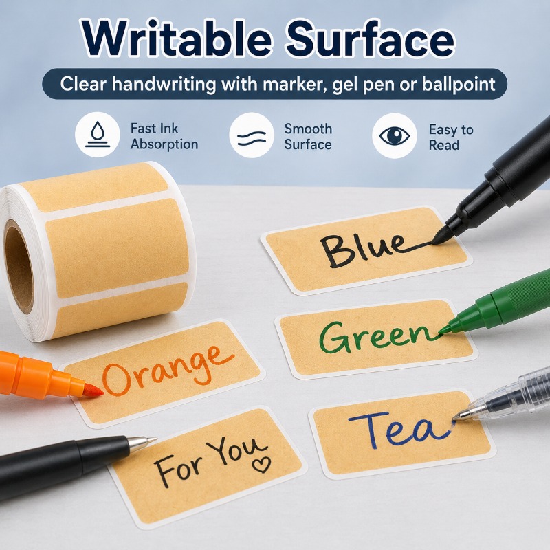 Writable Kraft Label Stickers  - Food Storage Jar Labels review and price