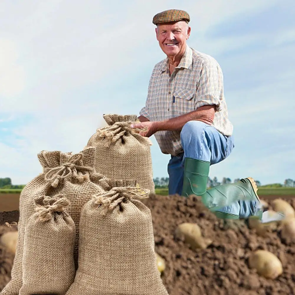 Natural Burlap Sack Jute Potat - Food Storage Roots review and price