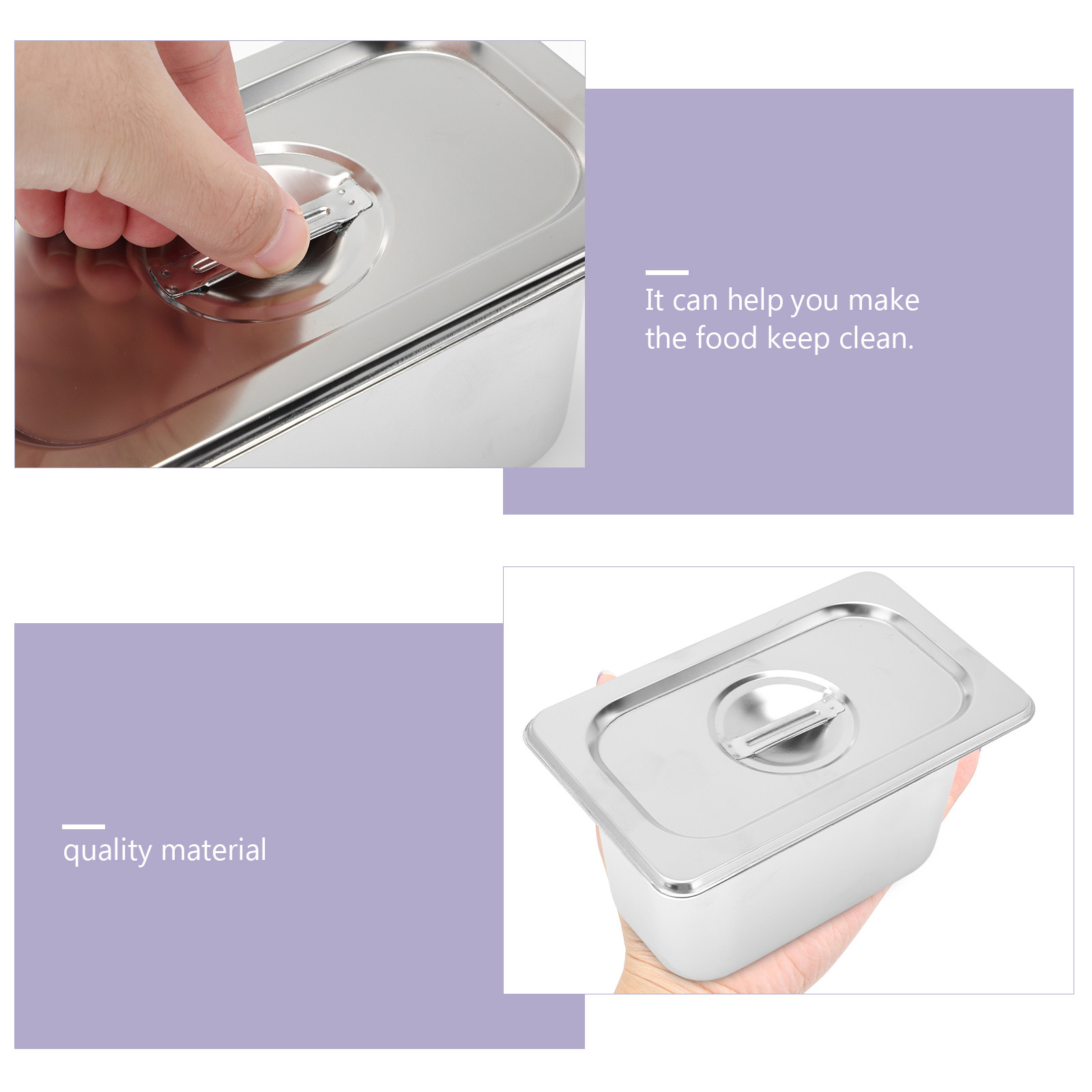 1Set Stainless Steel Vegetable - Food Storage Stainless Steel Containers review and price