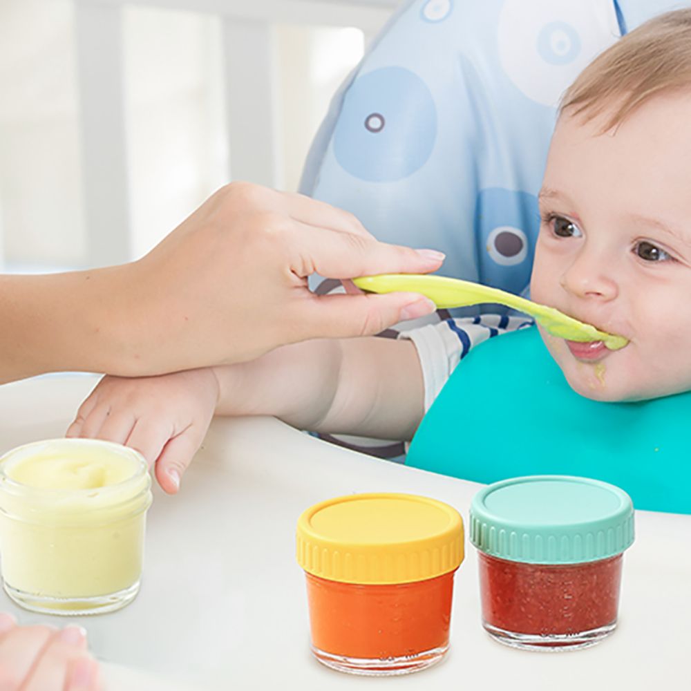 6pcs Glass Baby Food Jar Reusa - Food Storage Glass Box review and price