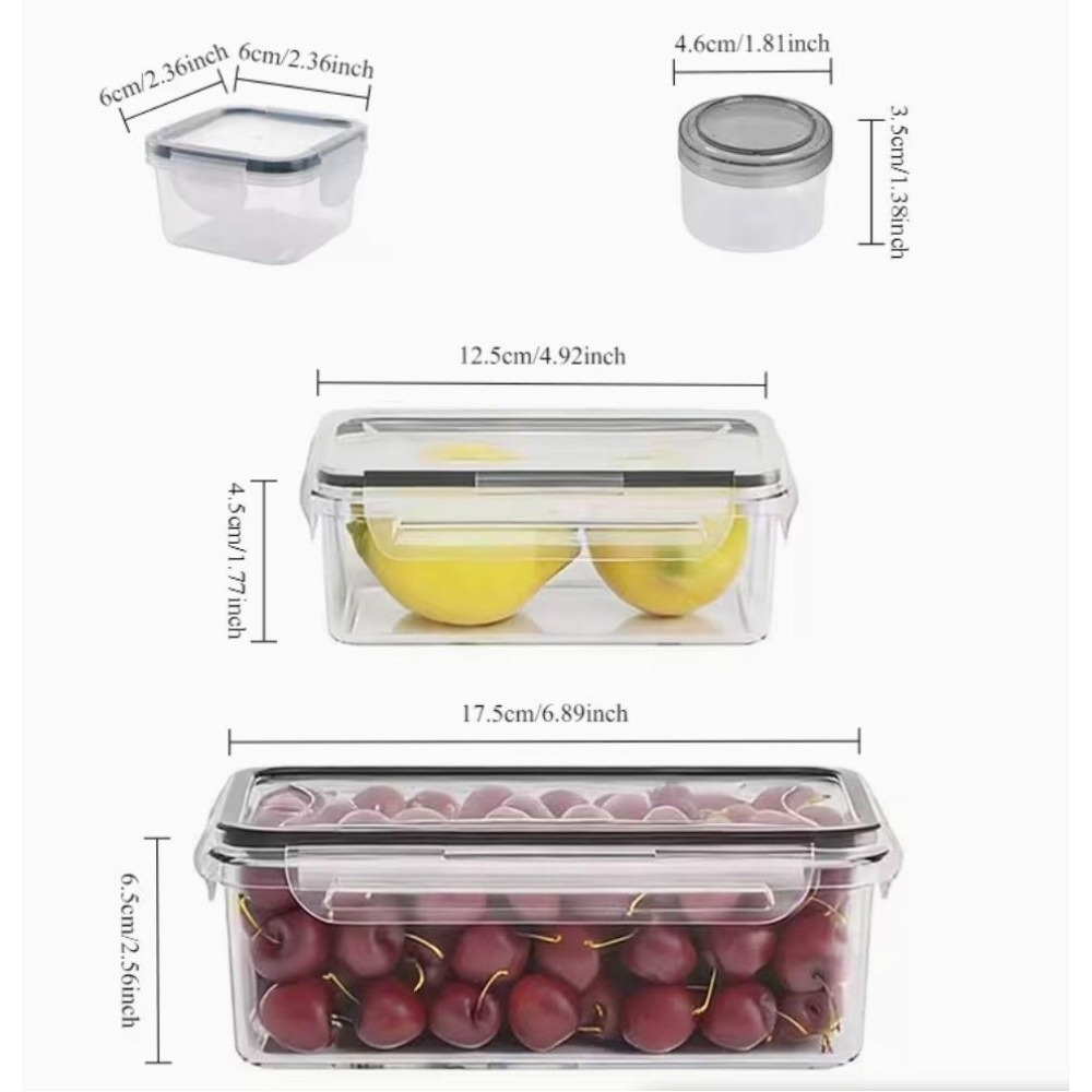 4-Piece Clear Food Storage Con - Food Storage Meals review and price