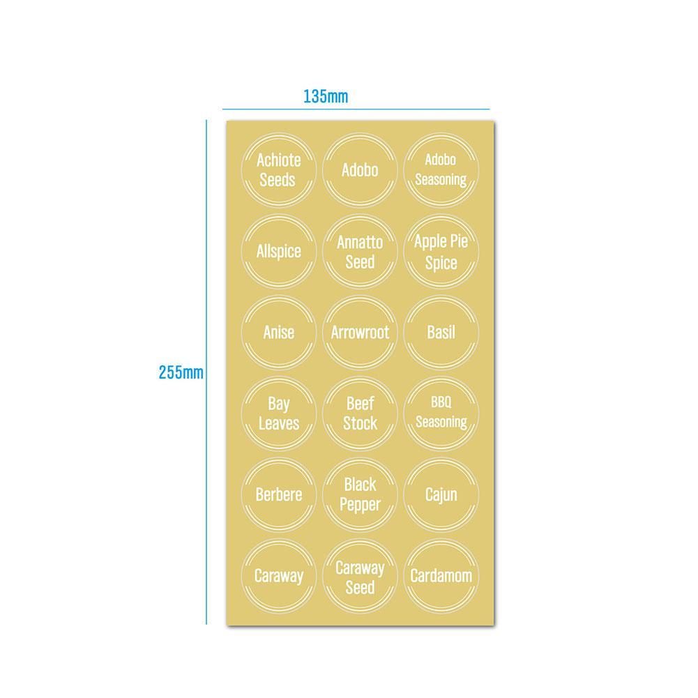 144 Pcs/set Transparent Spice  - Food Storage Jar Labels review and price