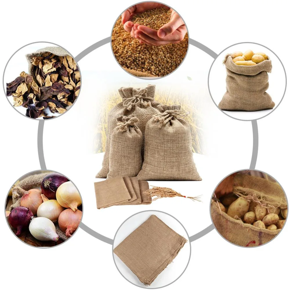 1PC Natural Jute Burlap Sacks  - Food Storage Roots review and price