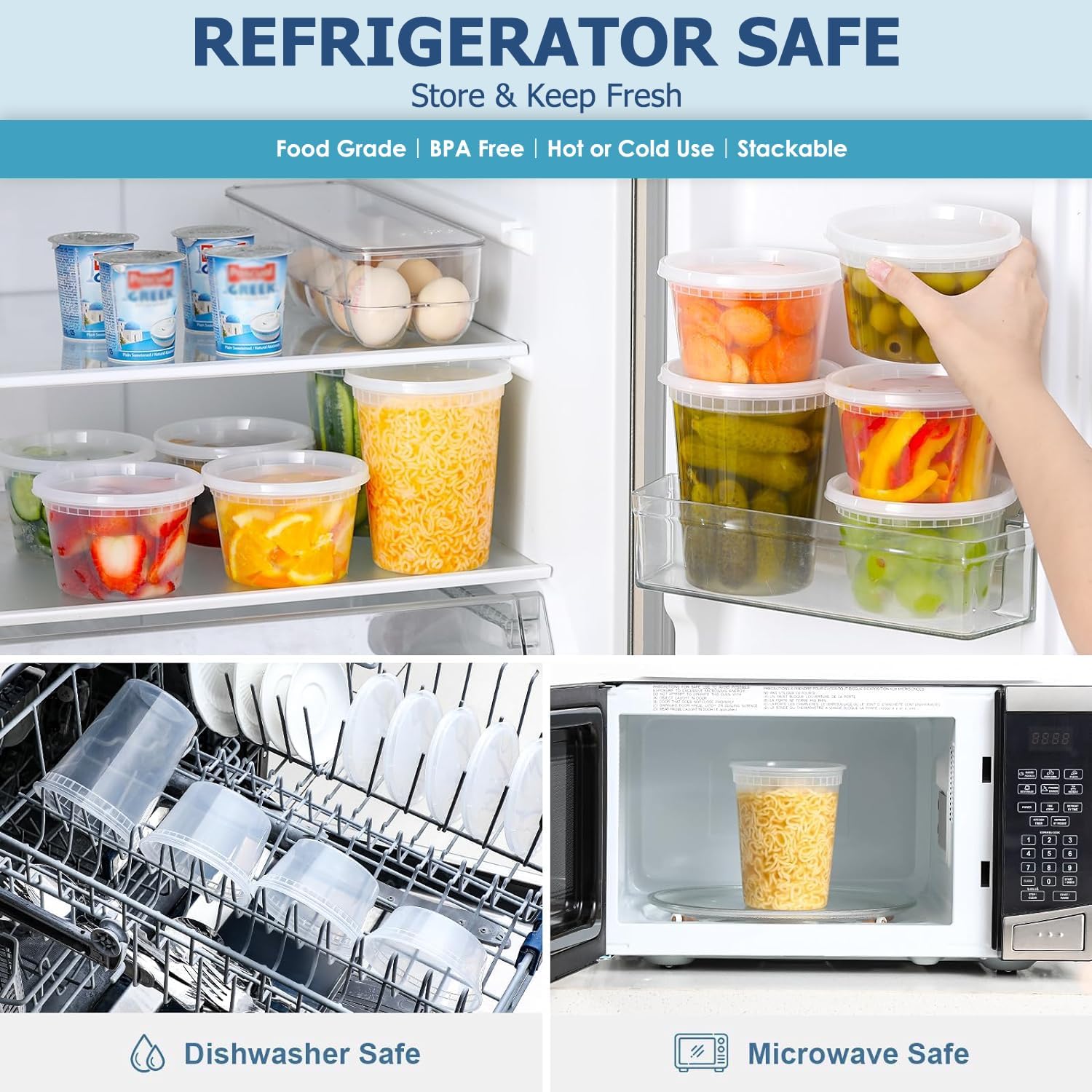 24pcs Deli Food Storage Contai - Food Storage Meals review and price