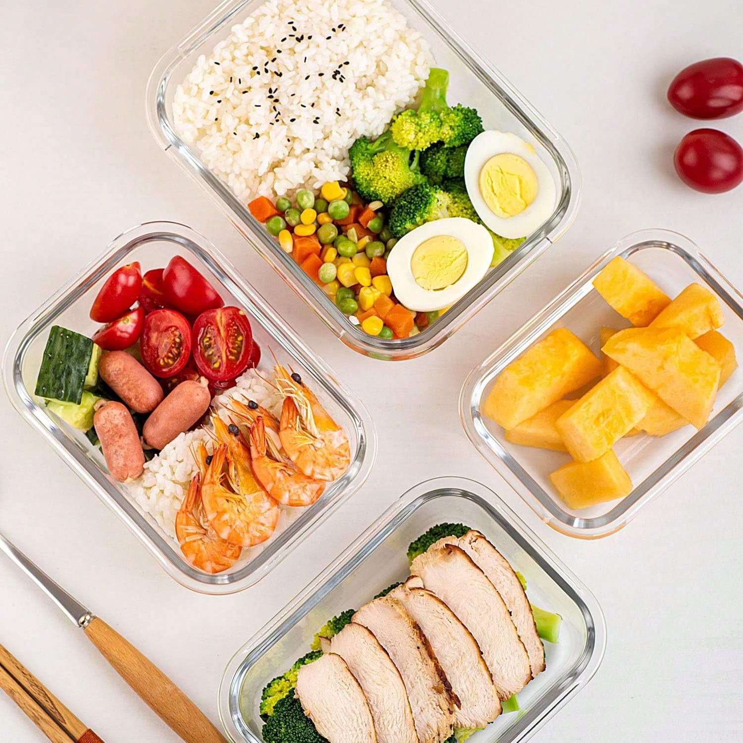 10 Pack Glass Meal Prep Contai - Food Storage Glass Box review and price