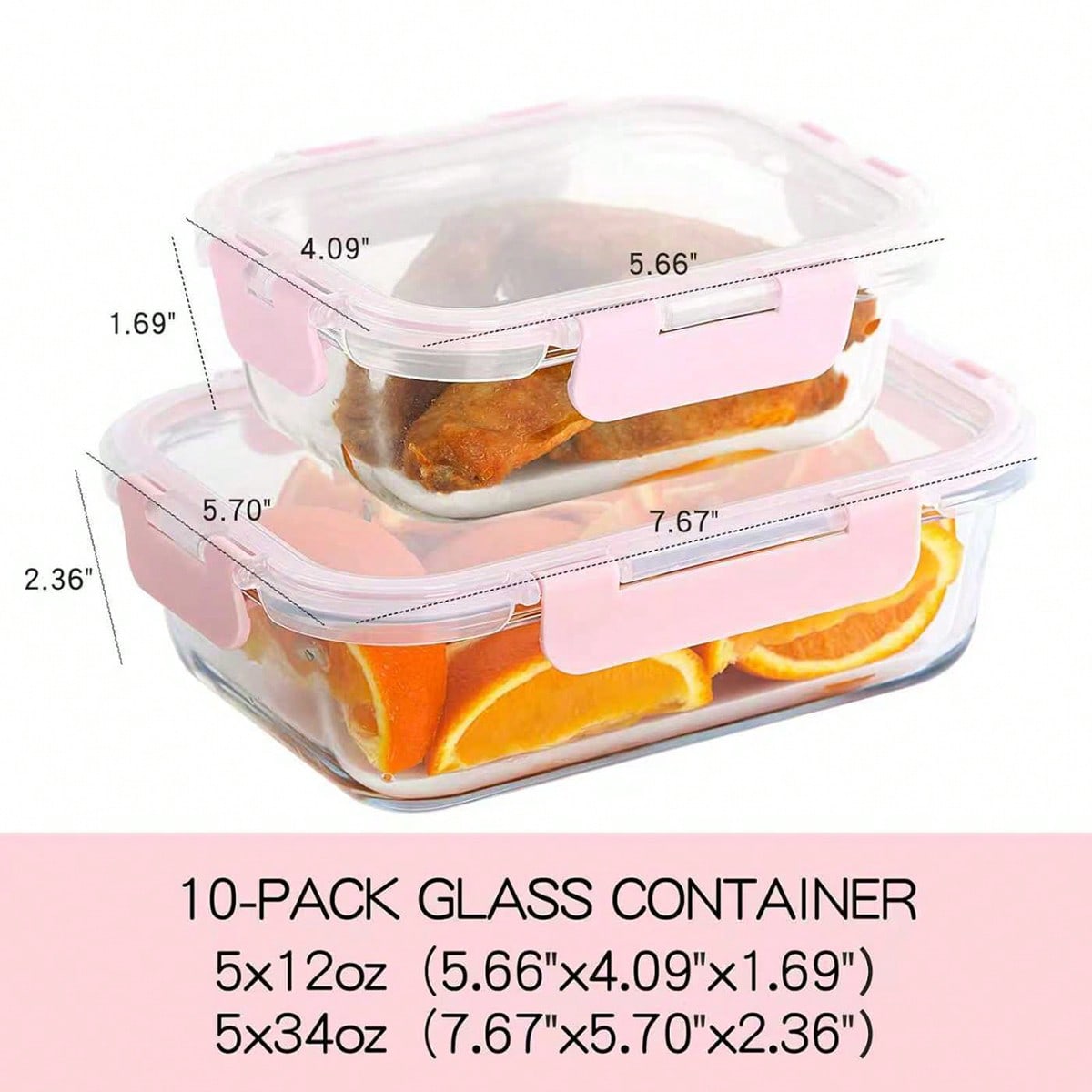 10 Pack Glass Meal Prep Contai - Food Storage Glass Box review and price