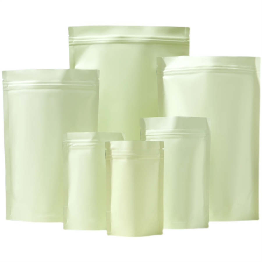50/100PCS Matte Pale Yellow Zi - Food Storage Usa review and price