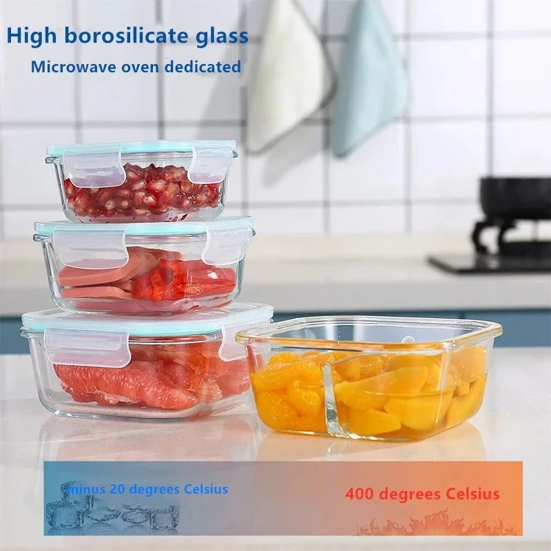 Glass Fresh-Keeping Box high B - Food Storage Glass Box review and price