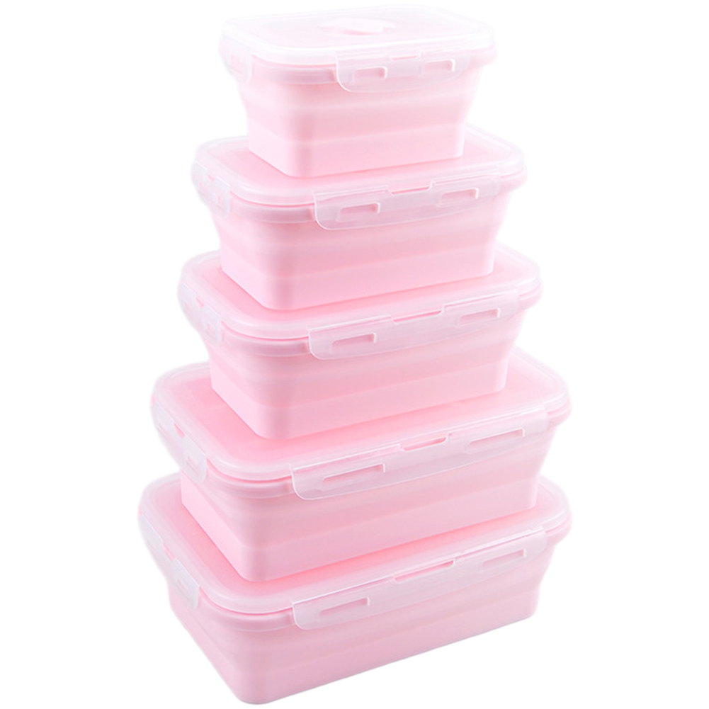 Foldable Silicone Lunch Box Se - Food Storage Microwave Safe review and price
