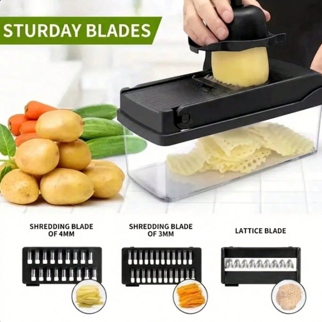 [Black Vegetable Slicer] 16-In - Food Storage Stainless Steel Containers review and price