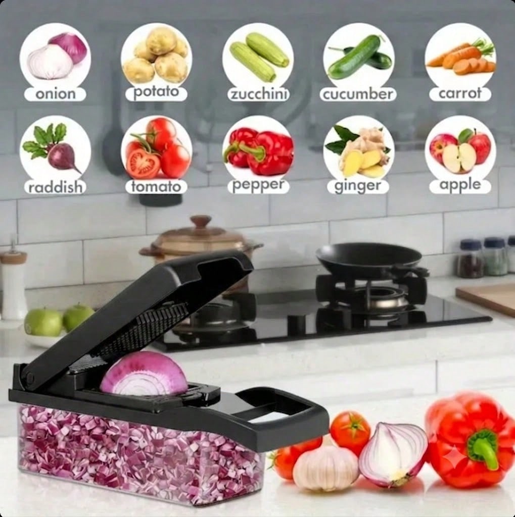 [Black Vegetable Slicer] 16-In - Food Storage Stainless Steel Containers review and price