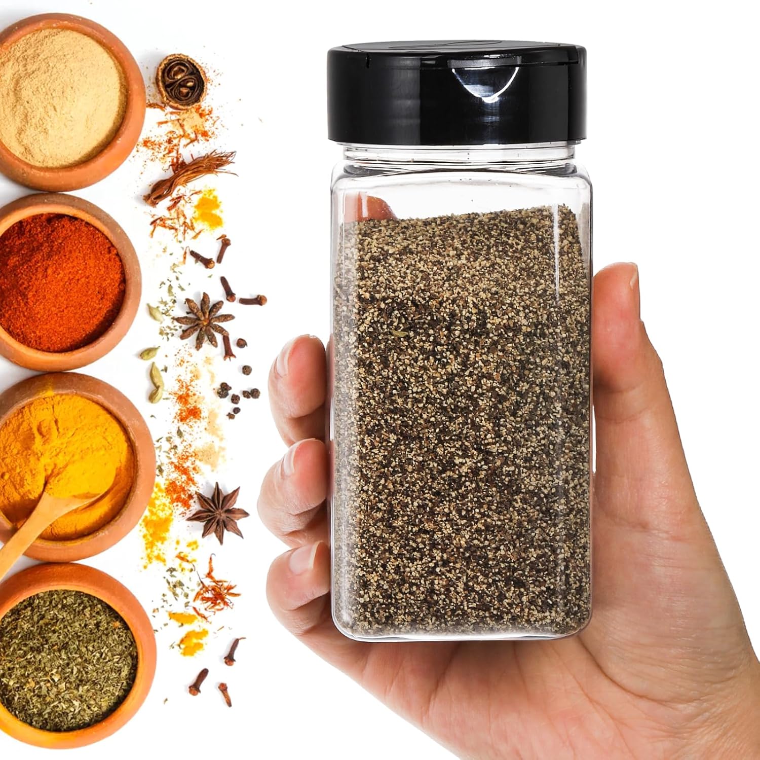Square Large Plastic Spice Jar - Food Storage Meals review and price