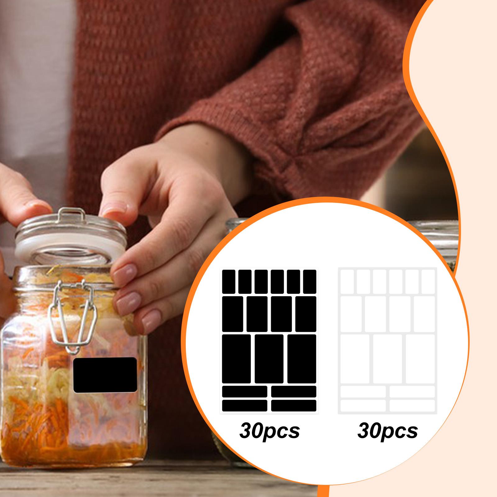 30Pcs Removable Labels for Jar - Food Storage Jar Labels review and price