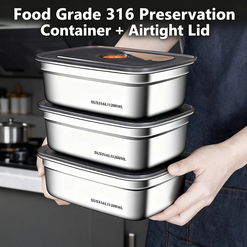 Large Capacity Stainless Steel - Food Storage Microwave Safe review and price