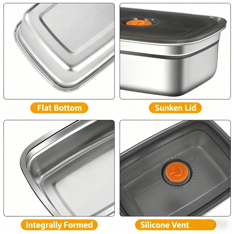 Large Capacity Stainless Steel - Food Storage Microwave Safe review and price