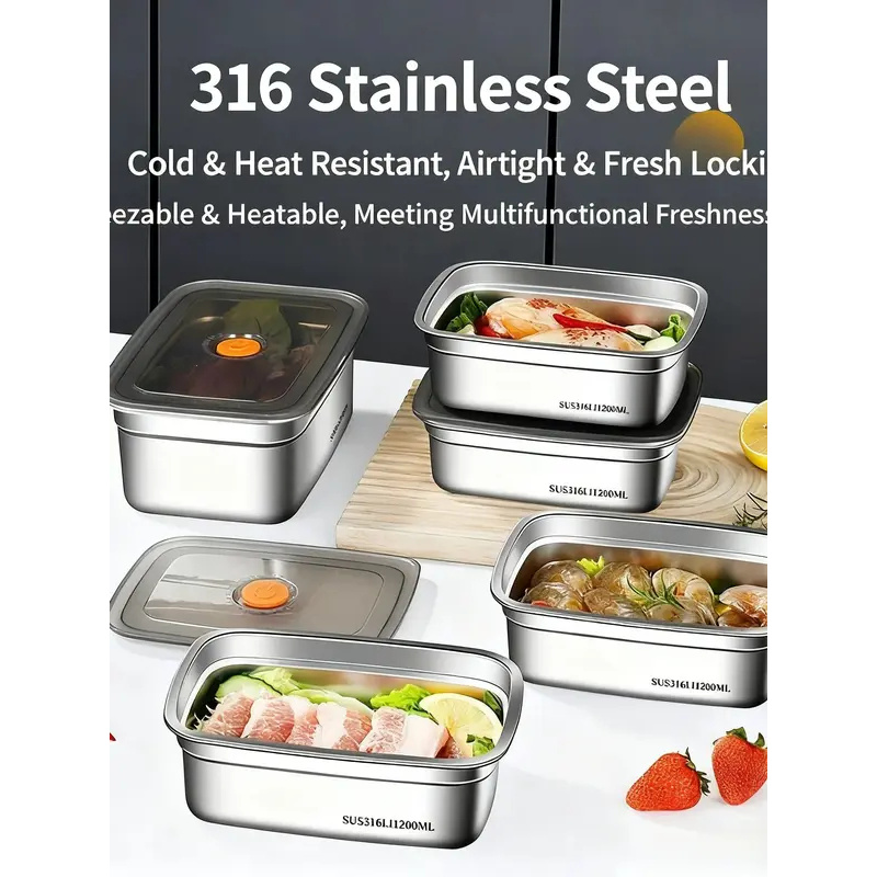 Large Capacity Stainless Steel - Food Storage Microwave Safe review and price