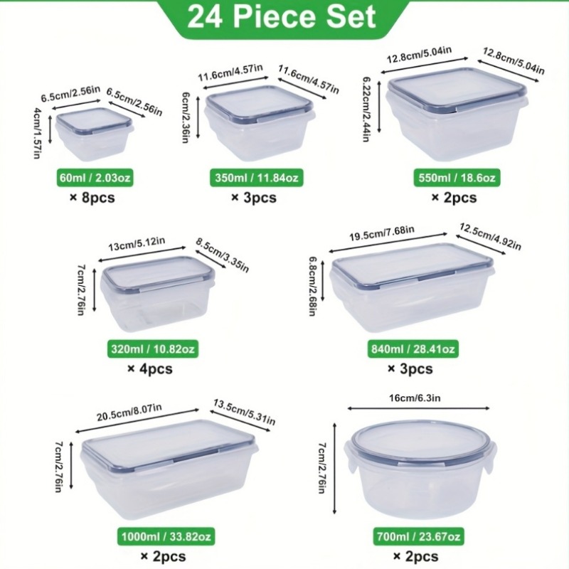 48PCS BPA-Free Food Storage Se - Food Storage Meals review and price