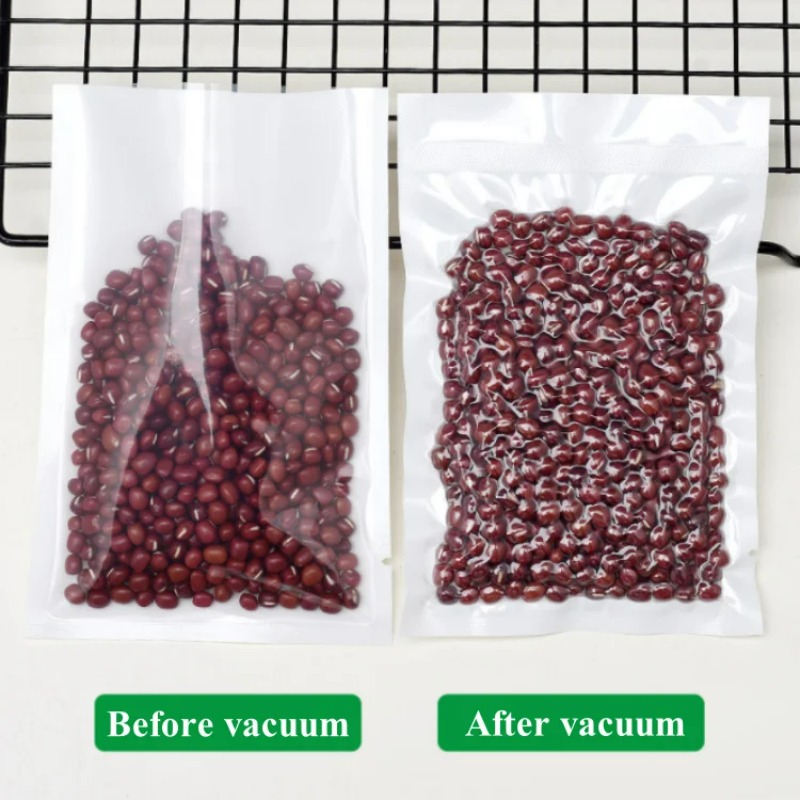 100PCS Open Top Clear White Va - Food Storage For Long Term review and price