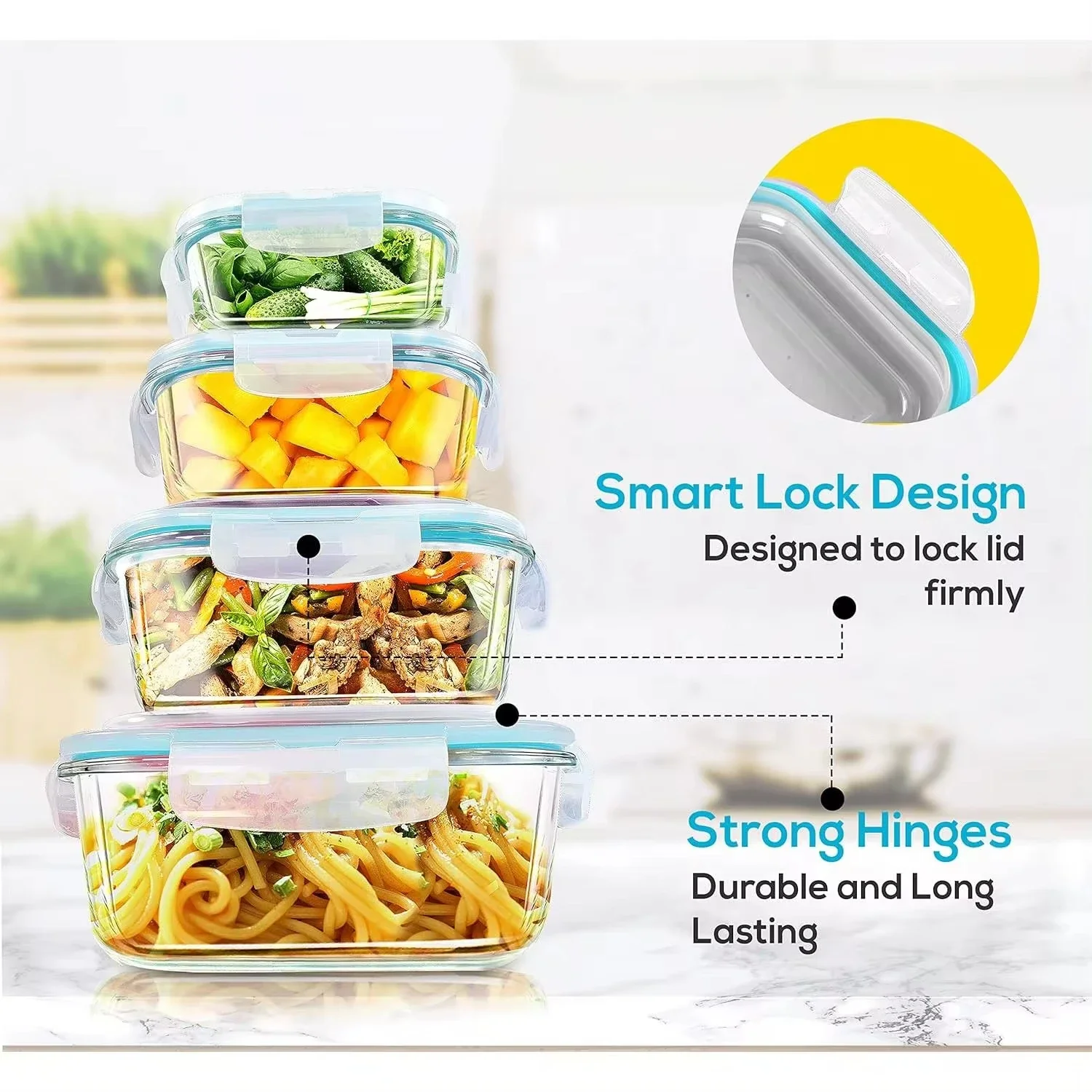 Glass Lunch Box Food Storage C - Food Storage Glass Box review and price