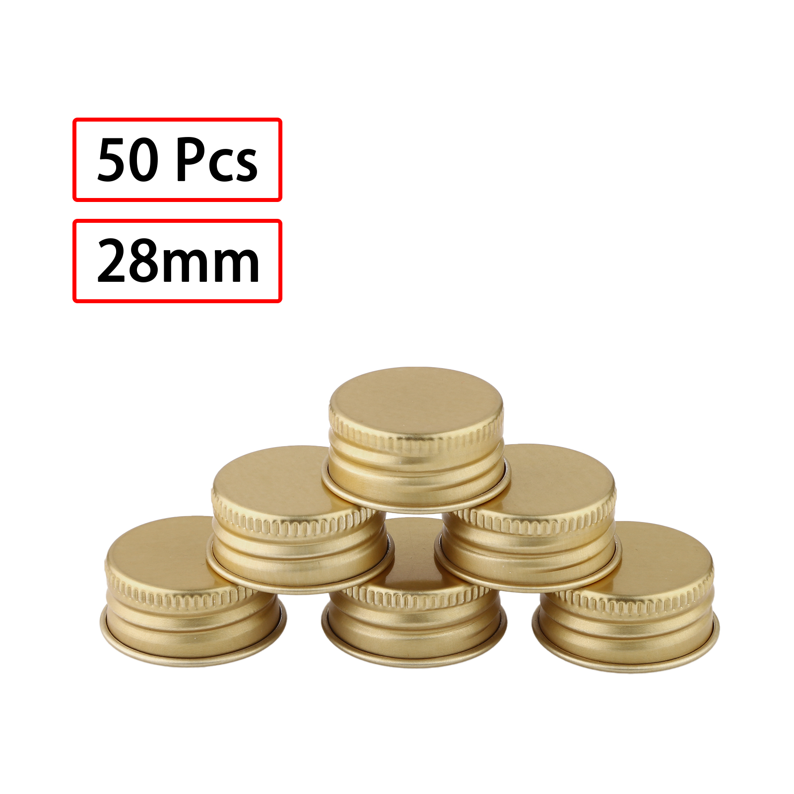 50 Aluminum Threaded Caps with - Food Storage Glass Box review and price