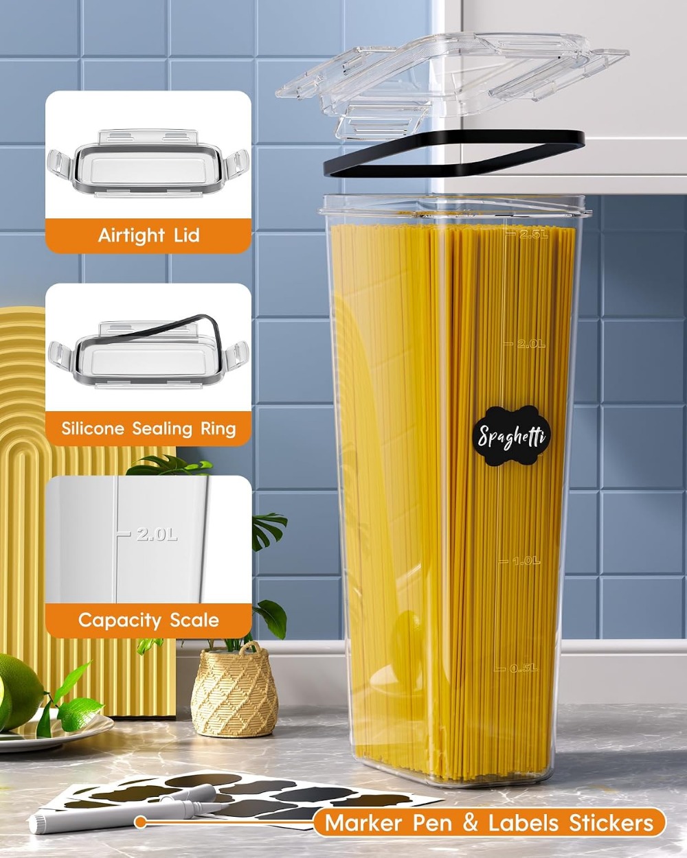 24 PCS Airtight Food Storage C - Food Storage With Lids review and price
