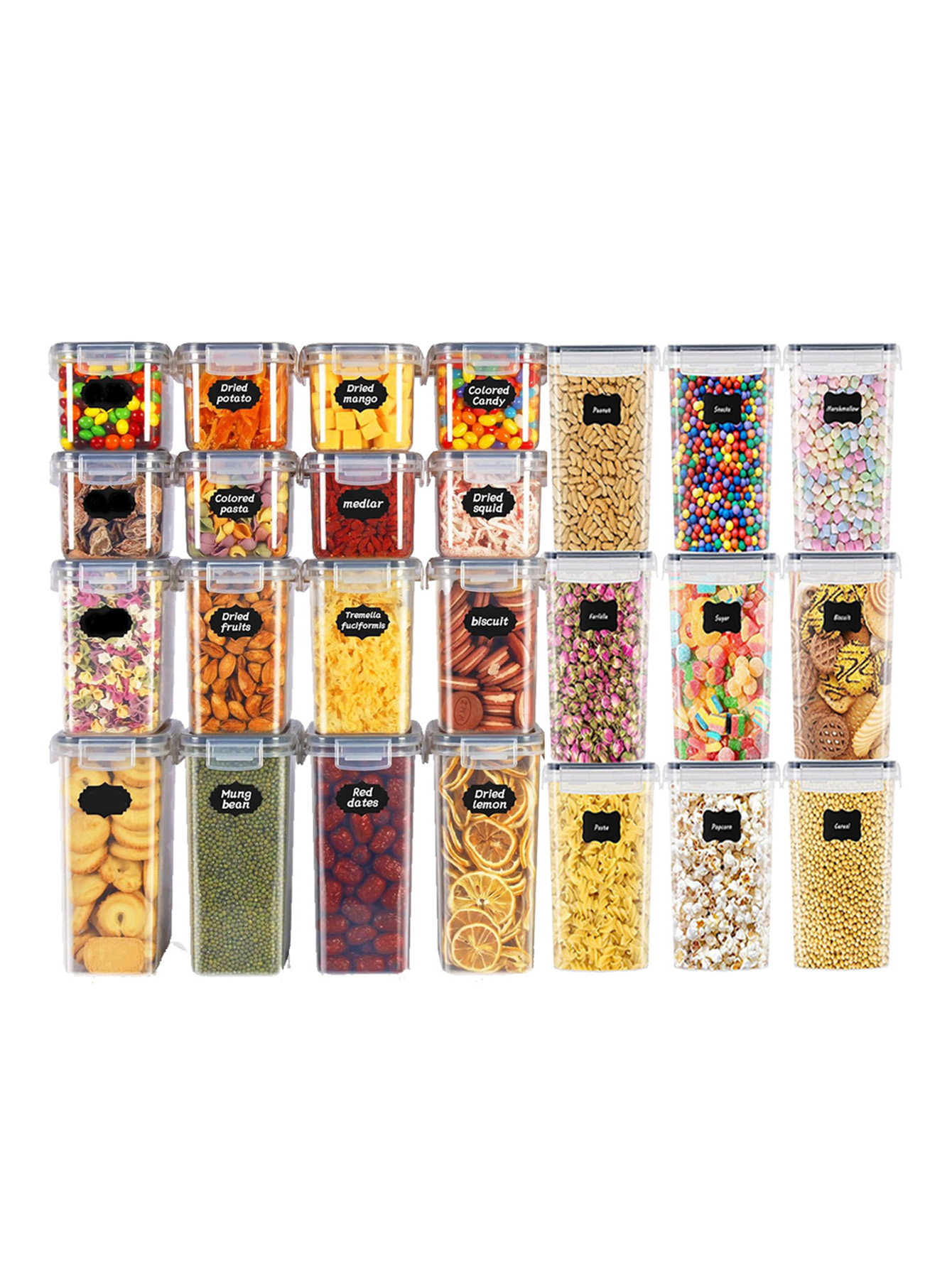 48pcs, Sealed Food Storage Con - Food Storage Jar Labels review and price
