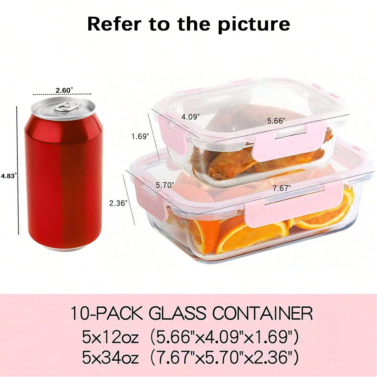 10 Pack Glass Meal Prep Contai - Food Storage Microwave Safe review and price